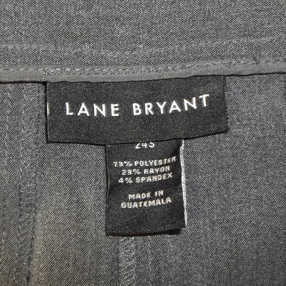 Lane Bryant Womens Dress Pants Plus Size 24S Business Casual Straight Leg Gray - Picture 3 of 4